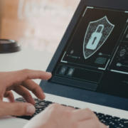 Person looking at a computer